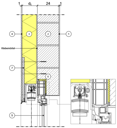 Detailseite Planungsatlas Hochbau Außenwand mit