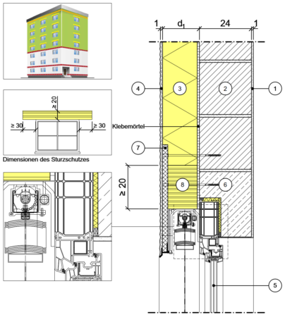 Detailseite Planungsatlas Hochbau Außenwand mit