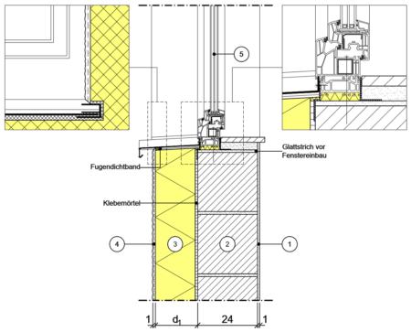 Detailseite Planungsatlas Hochbau Außenwand mit